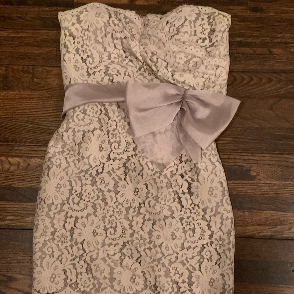 Lace Cocktail dress with chic waist bow